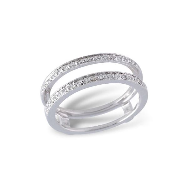 14Kt White Gold Diamond Ring Guard 001-132-00930, Tena's Fine Diamonds and  Jewelry